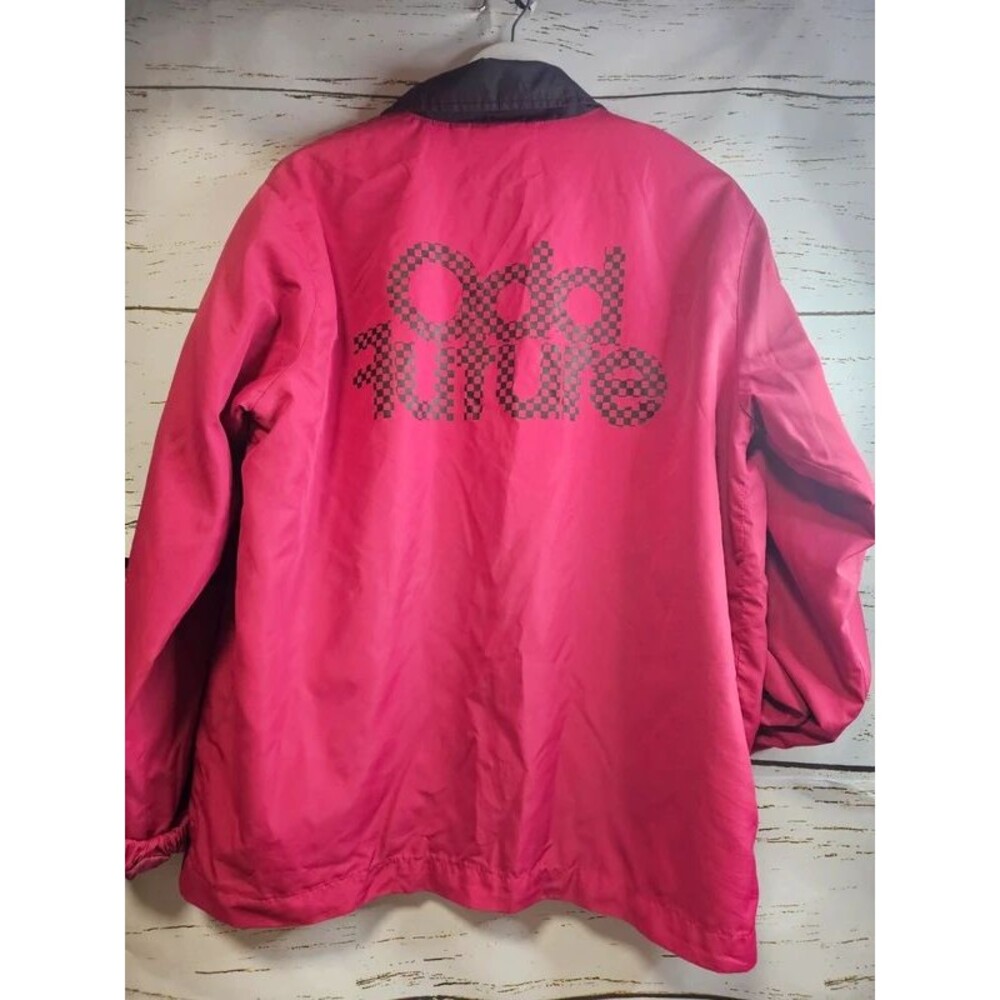 Odd Future Pink Checkerboard Coach Jacket Small